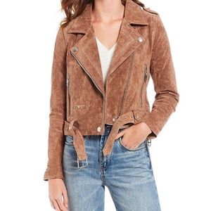 Chelsea & Violet Suede Moto Jacket